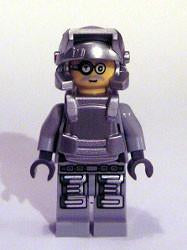 LEGO Minifigure-Power Miner - Brains, Gray Outfit-Power Miners-PM032-Creative Brick Builders